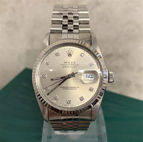 fake rolex datejust 36 diamond dial smooth plain bezel|rolex datejust 36 with diamonds.